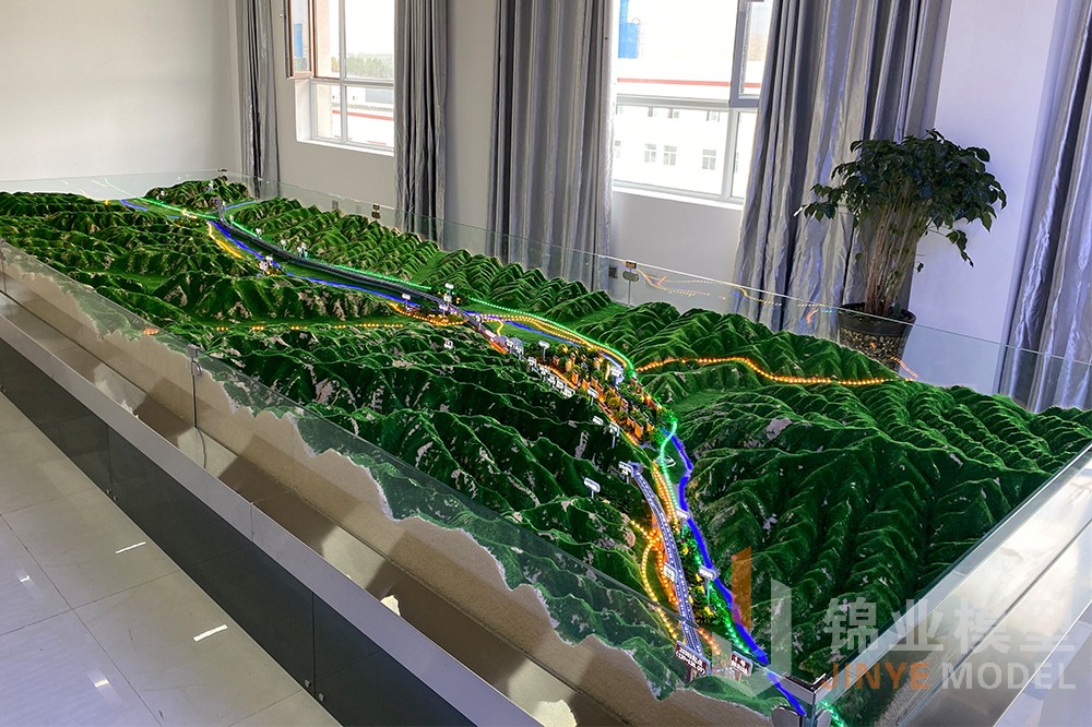 蘭張鐵路三四線項目3標沙盤模型